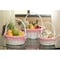 Vintiquewise White Round Willow Gift Basket, with Pink Gingham Liner and Handle- Set of 3 QI003820PK.3 - alternate 4
